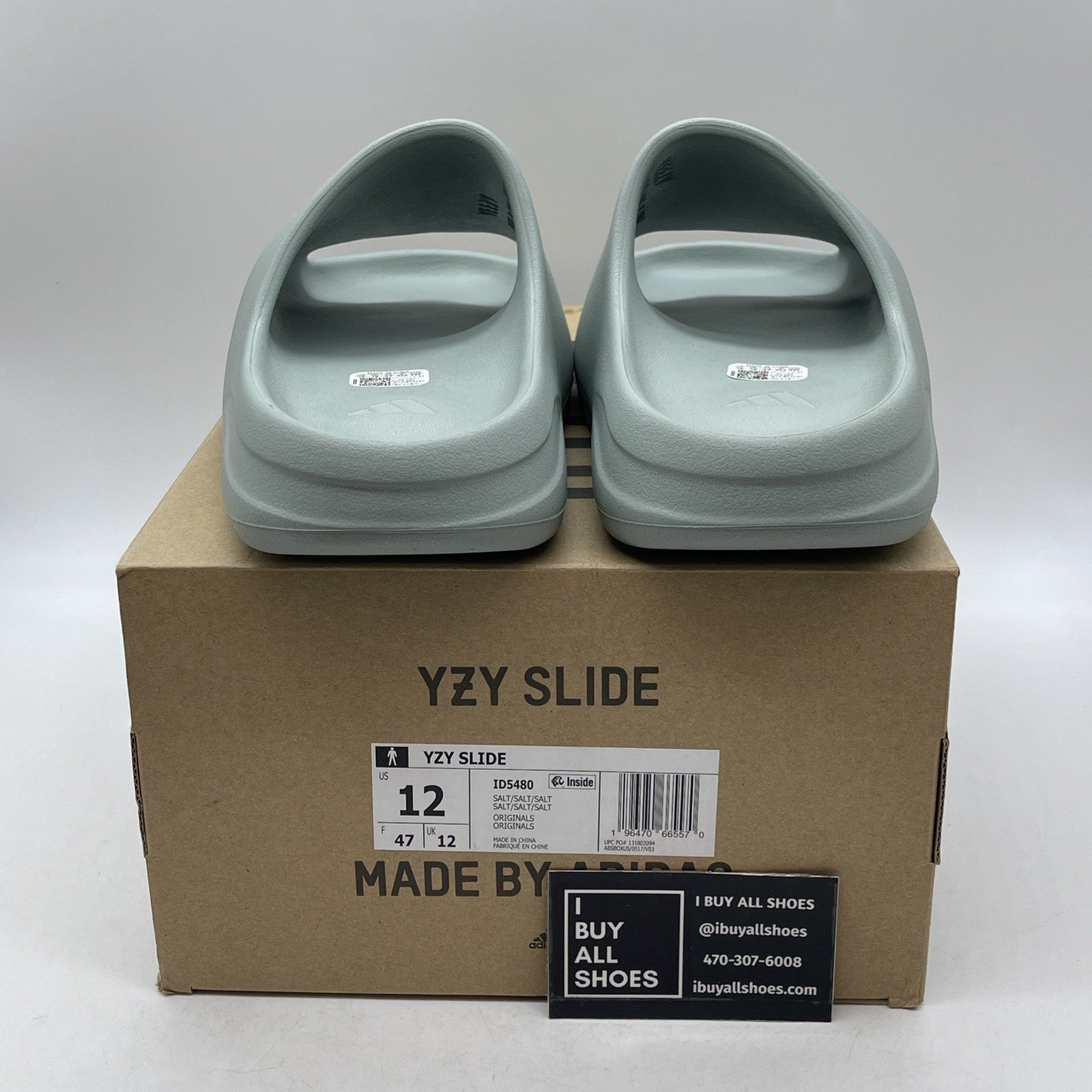 Size 12 - Adidas Yeezy Slide Salt Rubber (ID5480)