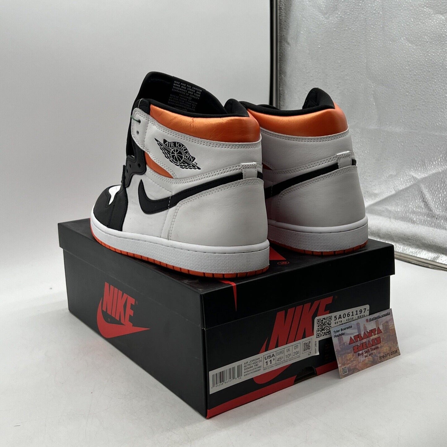 Size 11.5 - Jordan 1 Retro High Electro Orange (555088-180)