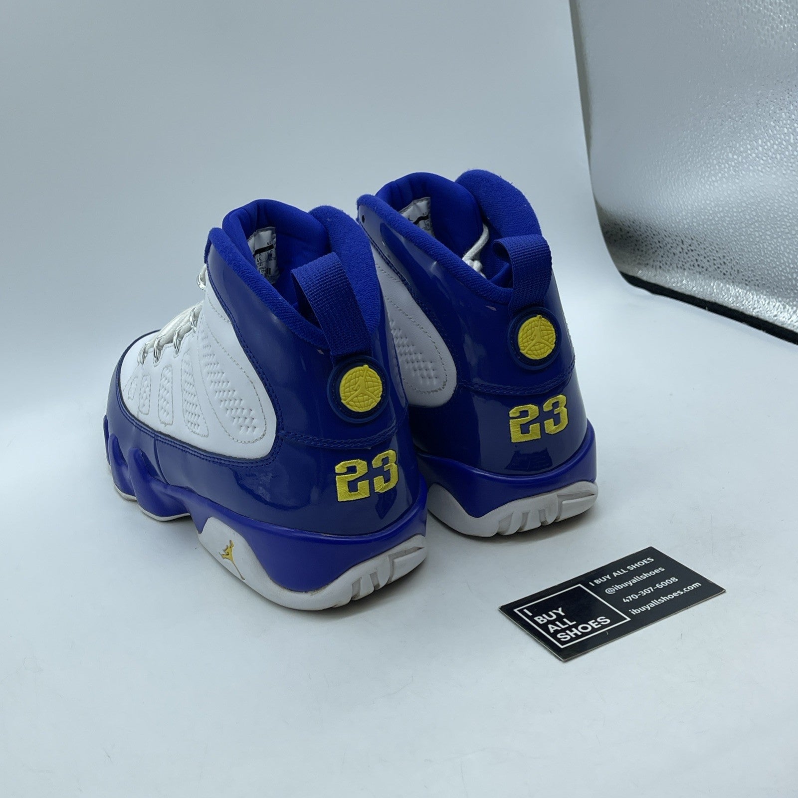 Size 11 - Air Jordan 9 Retro Kobe Blue White Yellow Leather (302370-121)