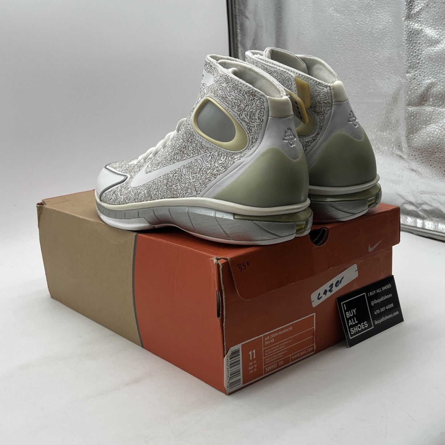 Size 11 - Nike Air Zoom Huarache 2K4 KB Kobe Laser (309957-111)