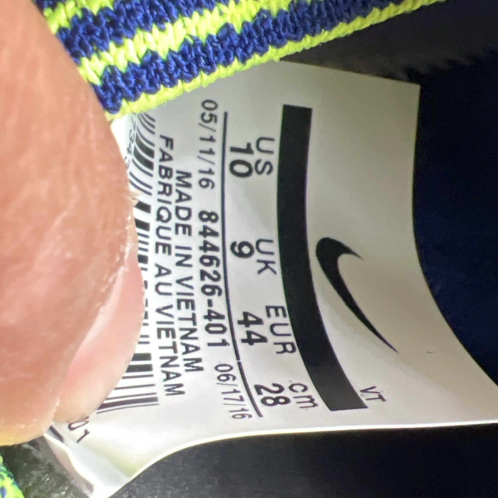 Size 10 - Nike Zoom Mercurial Flyknit Deep Royal Blue (844626-401)