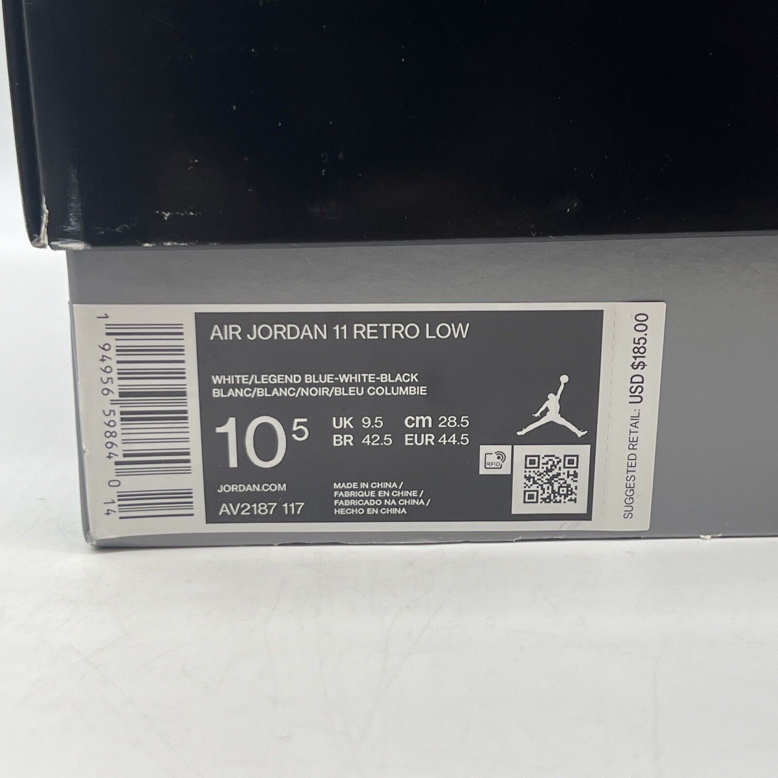 Size 10.5 - Jordan 11 Retro Low Legend Blue Brand New Og All