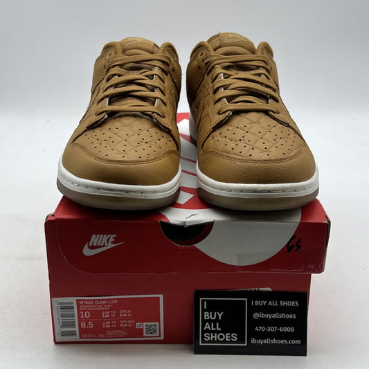 Size 10 - Nike Dunk Low Quilted Wheat W (DX3374-700)