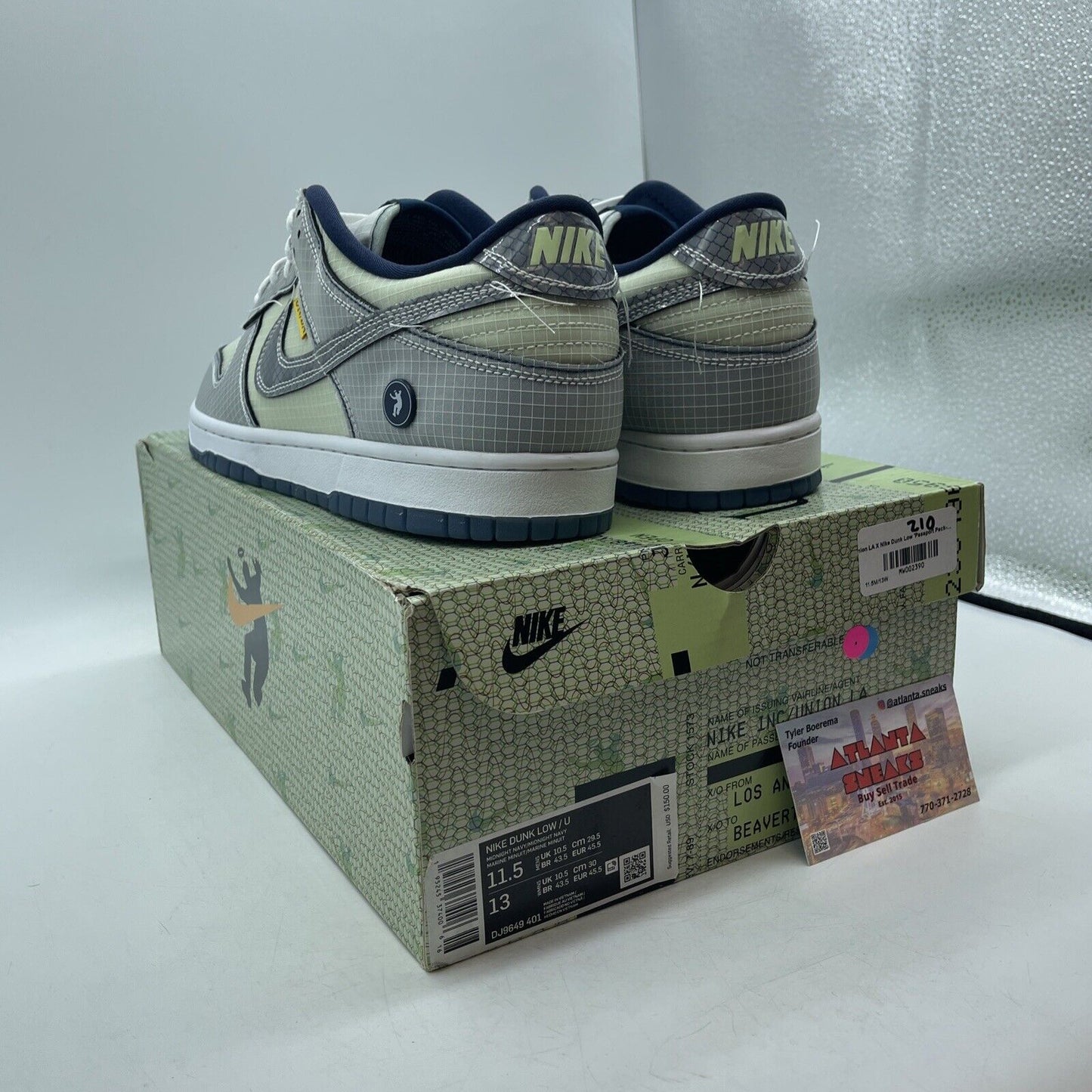 Size 11.5 - Nike Dunk Low x Union LA Marine Minuit/Midnight Navy (DU9649-401)