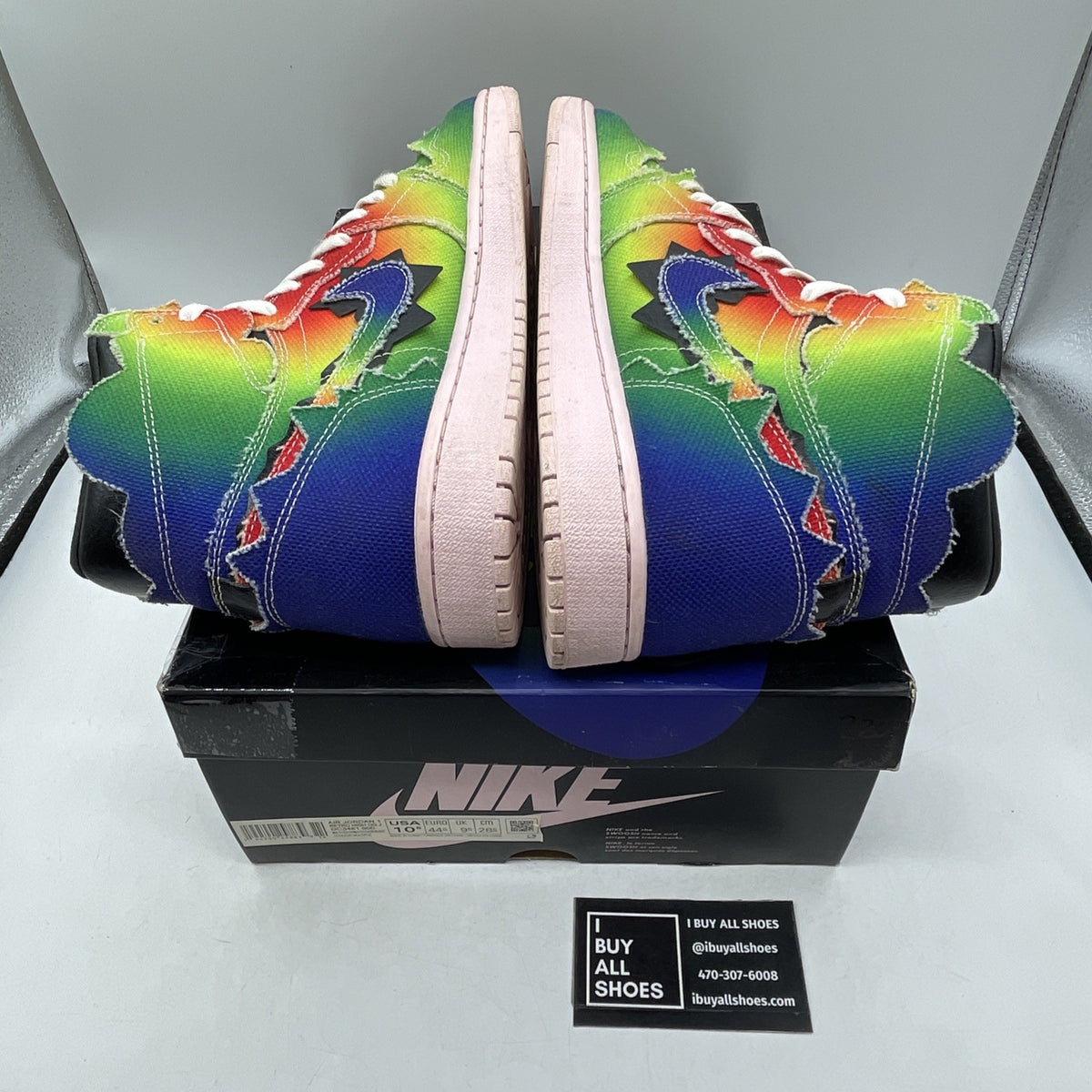 Size 10.5 - Air Jordan 1 Retro OG High x J Balvin Tie Dye (DC3481-900)