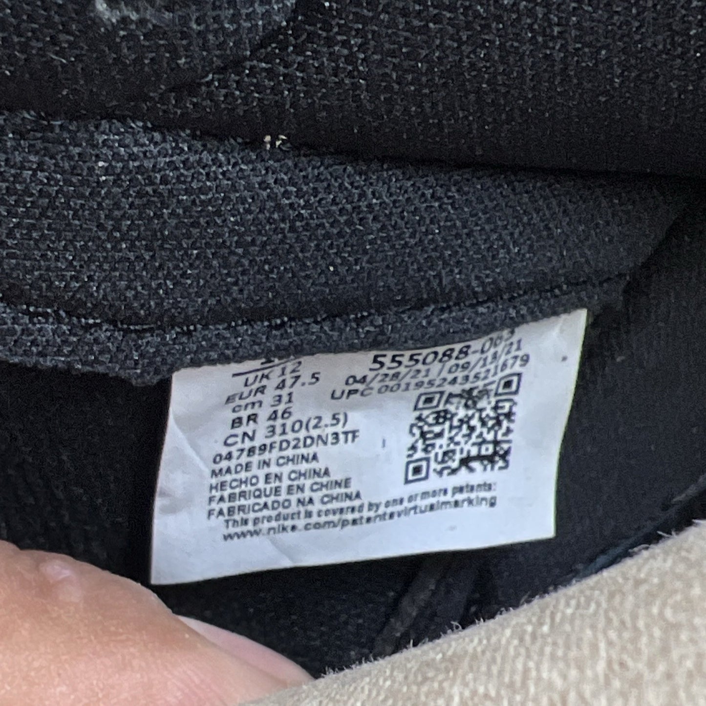 Size 13 - Air Jordan 1 Retro OG High Patent Bred (555088-063)