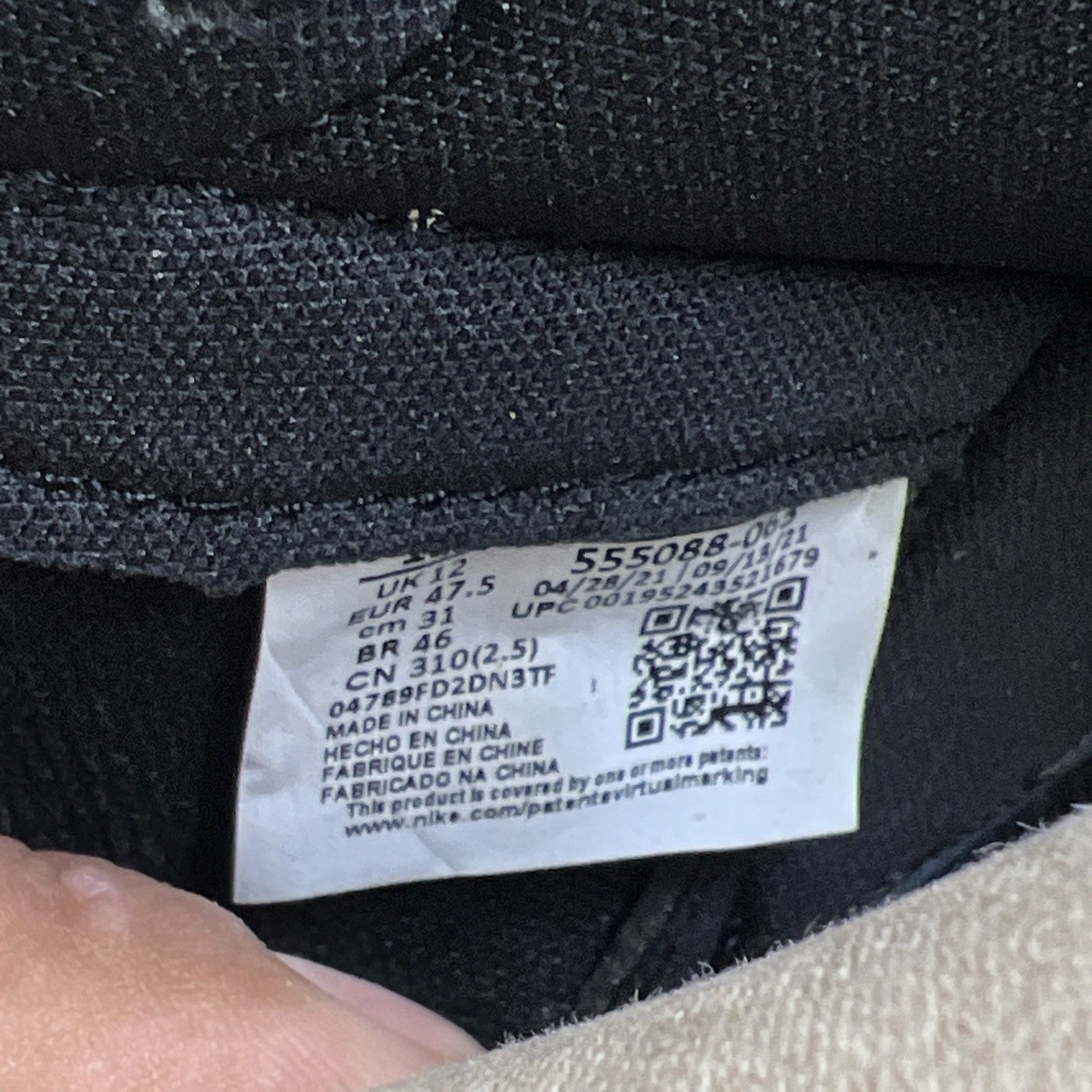 Size 13 - Air Jordan 1 Retro OG High Patent Bred (555088-063)