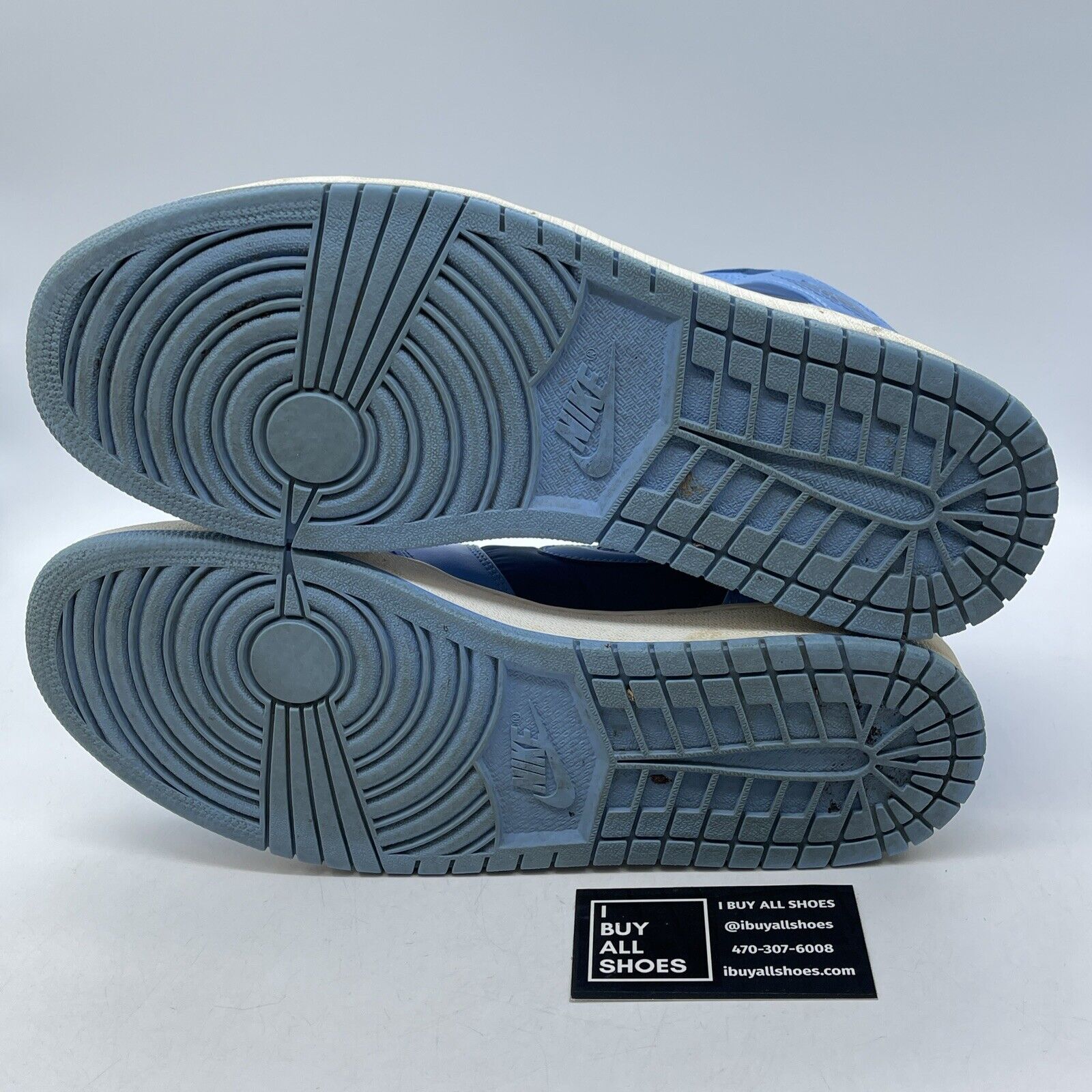 Size 12 - Air Jordan 1 Strap High French Blue Suede Leather (342132-407)
