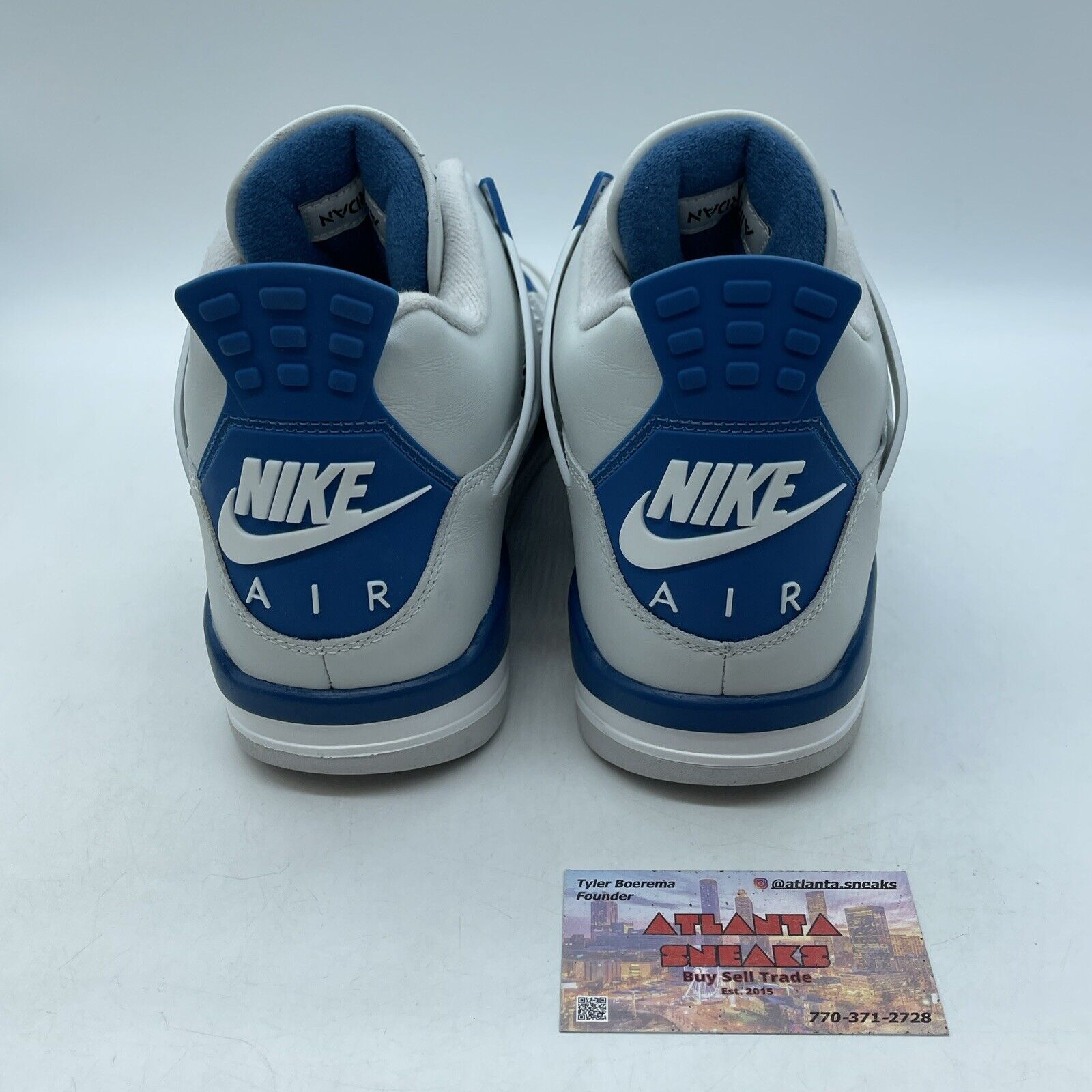 Size 11.5 - Air Jordan 4 Retro 2024 Military Blue White Grey Suede (FV5029-141)