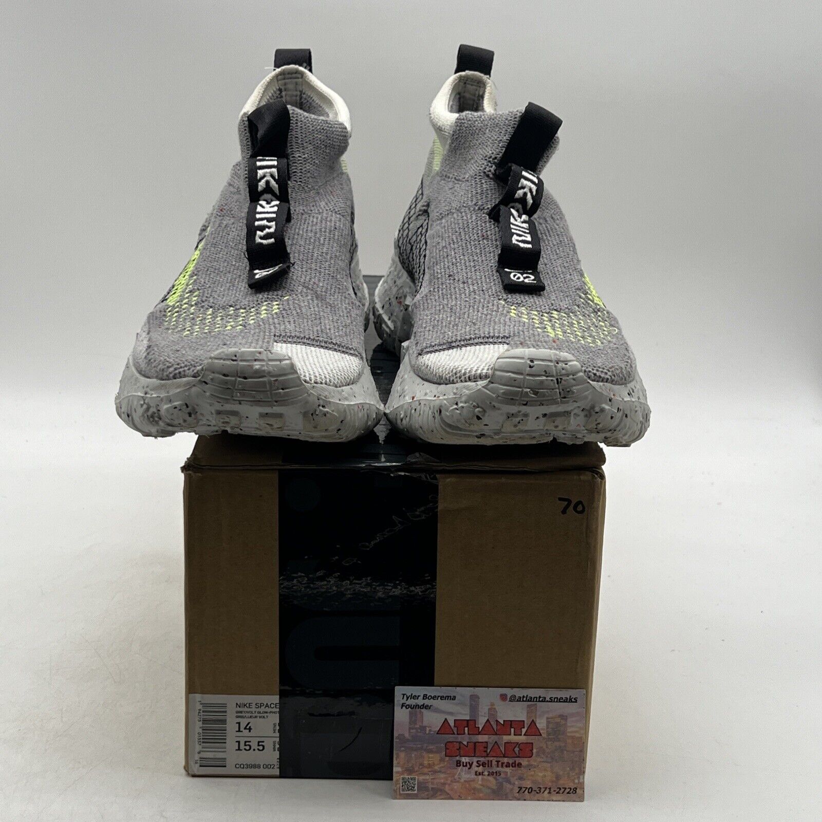 Size 14 - Nike Space Hippie 02 Grey Volt (CQ3988-002)