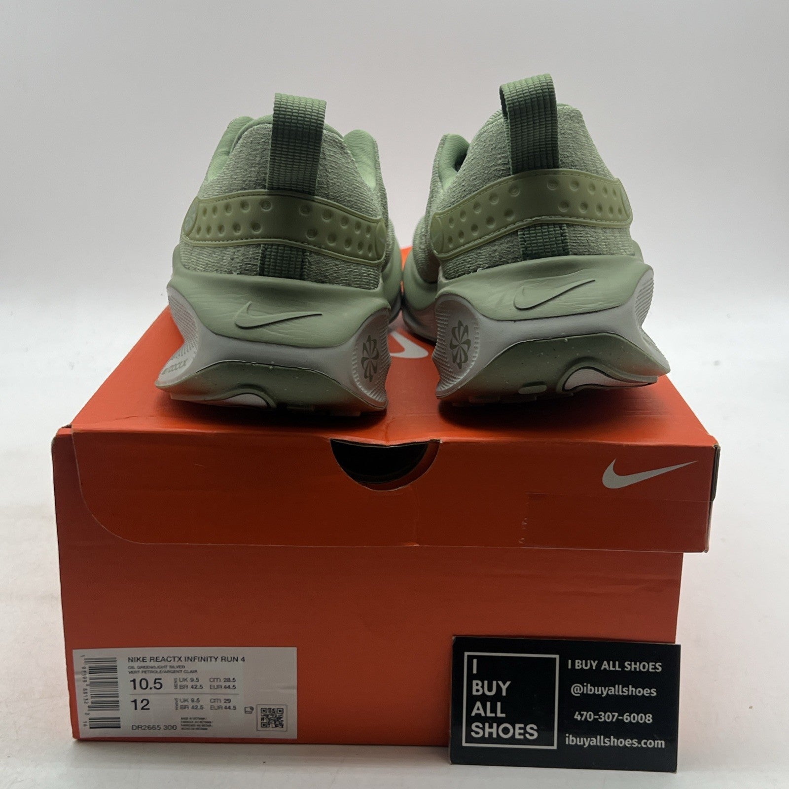 Size 10.5 - Nike ReactX Infinity Run 4 Oil Green (DR2665-300)