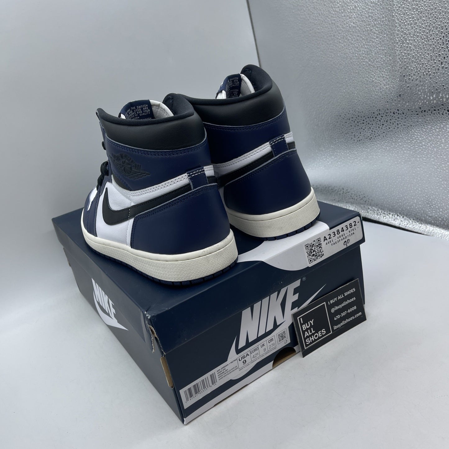 Size 9 - Air Jordan 1 Retro OG High Midnight Navy (DZ5485-401)