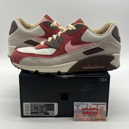 Size 12 - Nike DQM x Air Max 90 2021 Bacon Brown Pink Suede (CU1816-100)