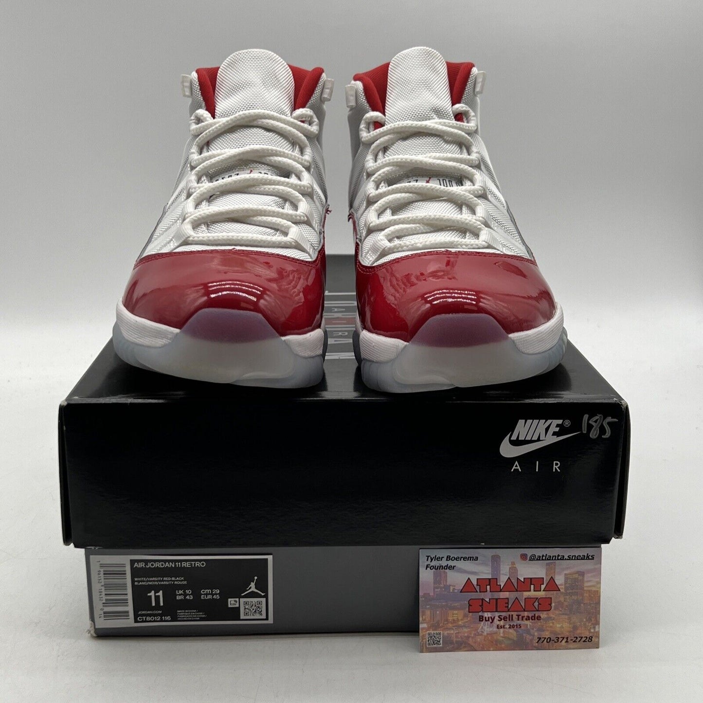 Size 11 - Jordan 11 Retro High Cherry White Red Leather (CT8012-116)