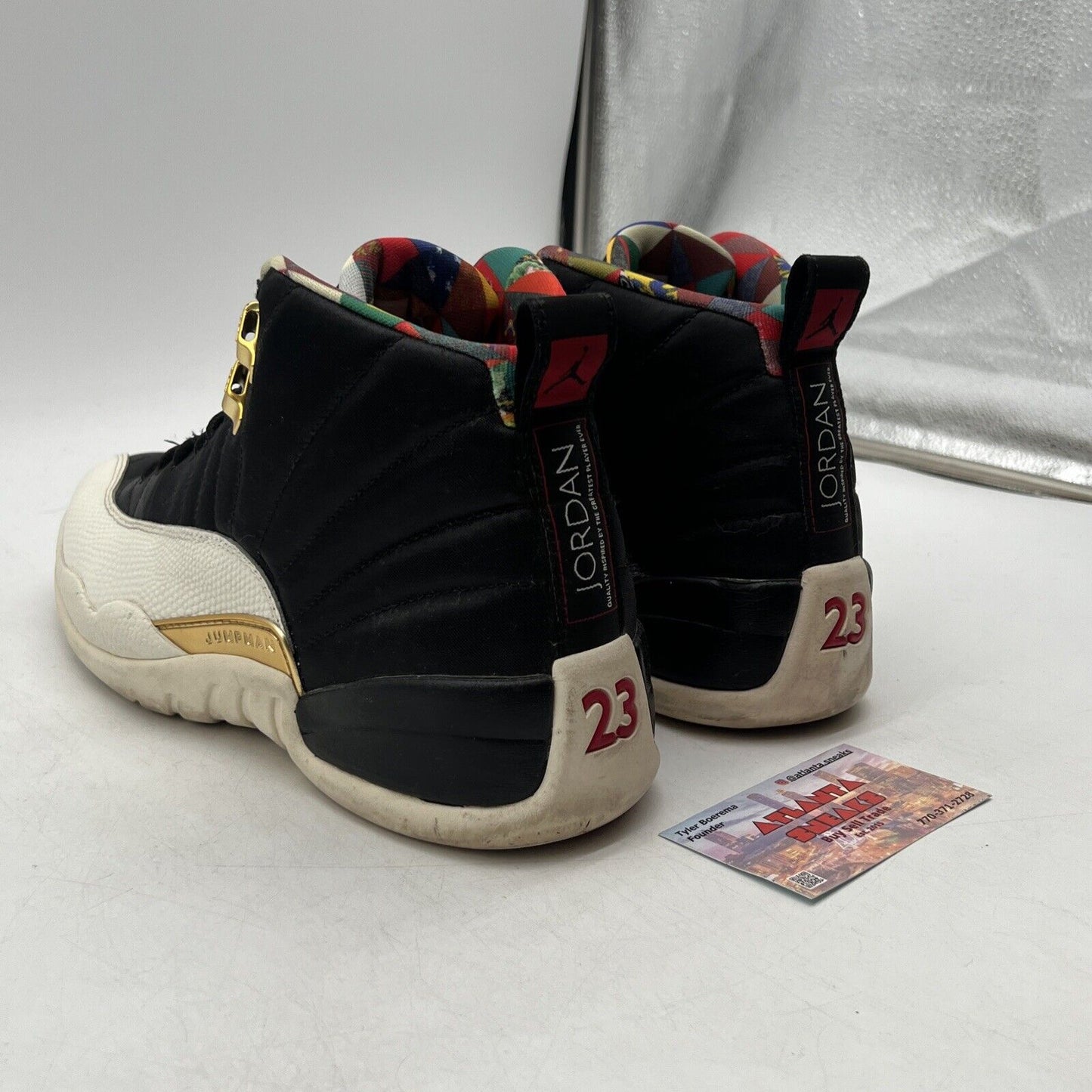 Size 9.5 - Air Jordan 12 Retro 2019 Chinese New Year Black White  (CI2977-006)