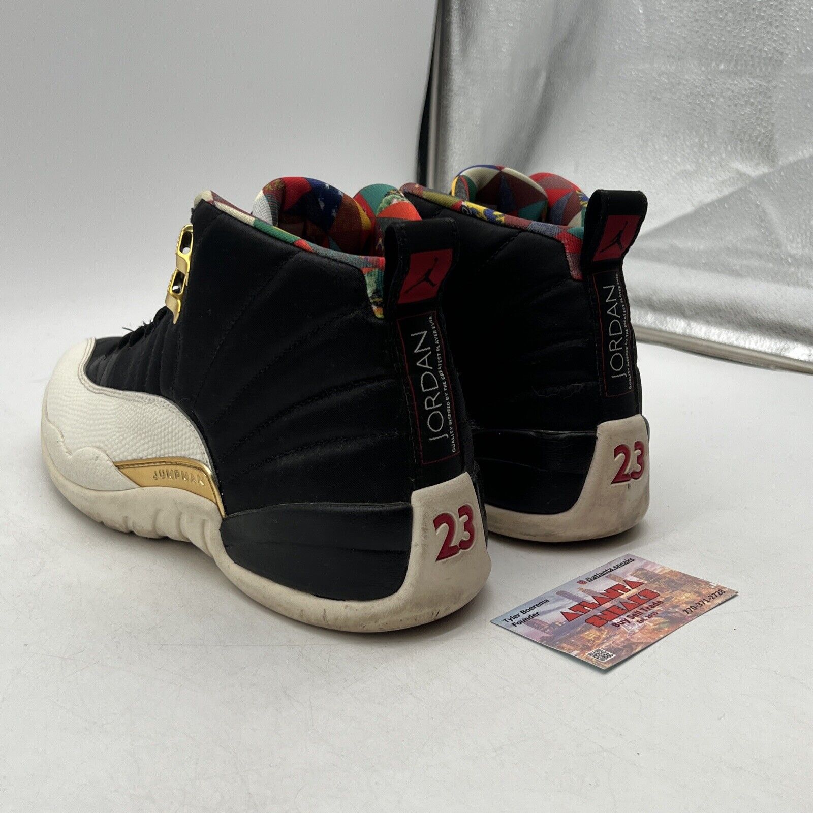 Size 9.5 - Air Jordan 12 Retro 2019 Chinese New Year Black White  (CI2977-006)
