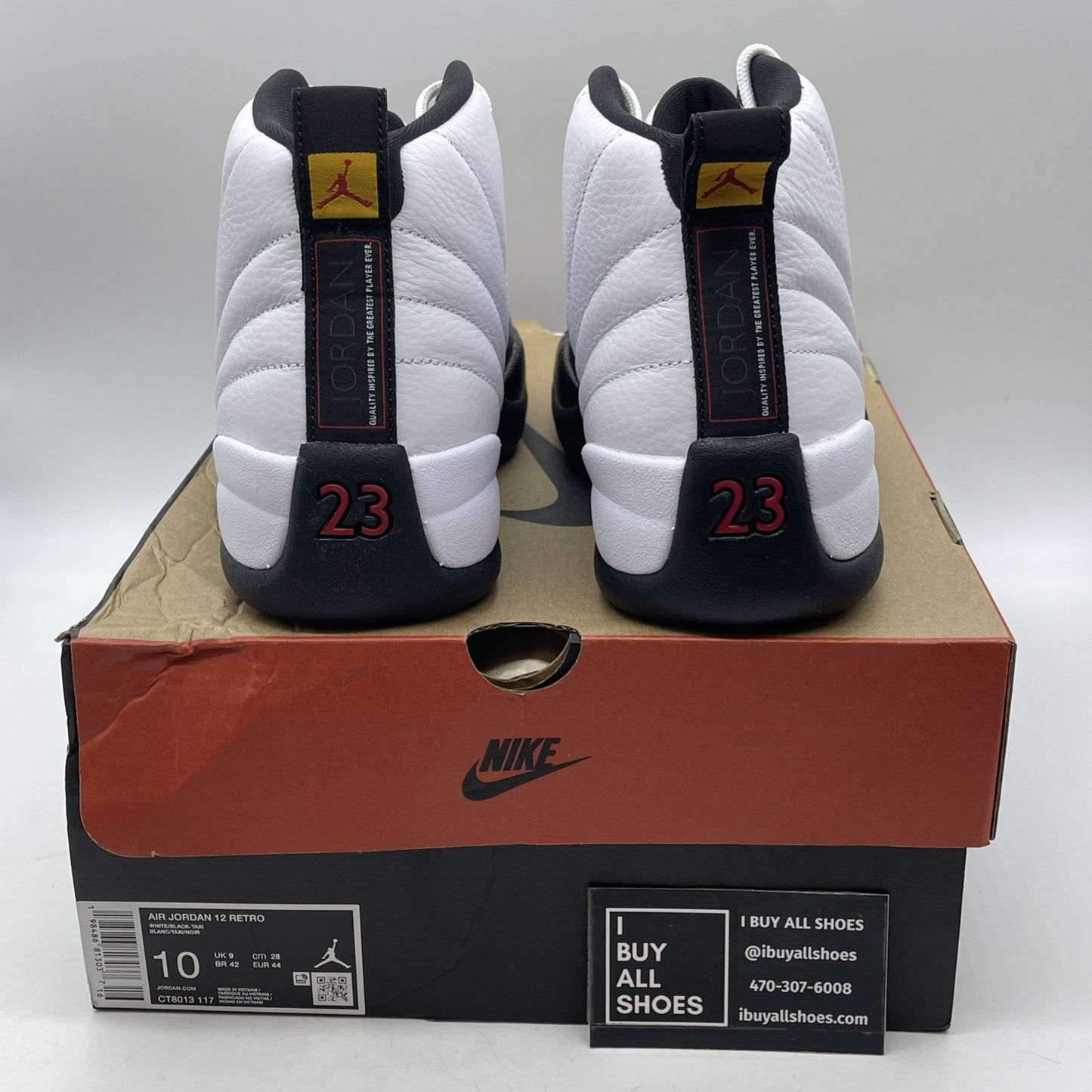 Size 10 - Air Jordan 12 Retro 2025 Taxi (CT8013-117)