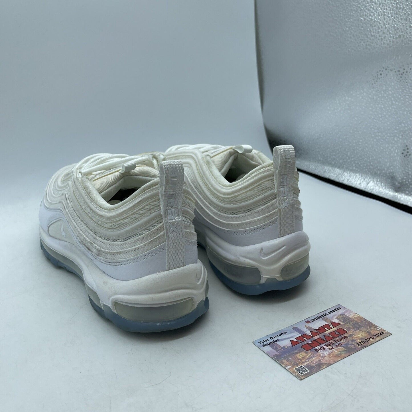 Size 9.5 - Nike Air Max 97 White Ice Leather (CT4526-100)