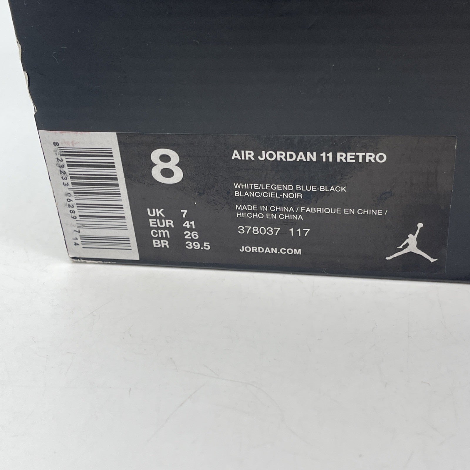Size 8 - Jordan 11 Retro High Legend Blue White Black Leather (378037-117)
