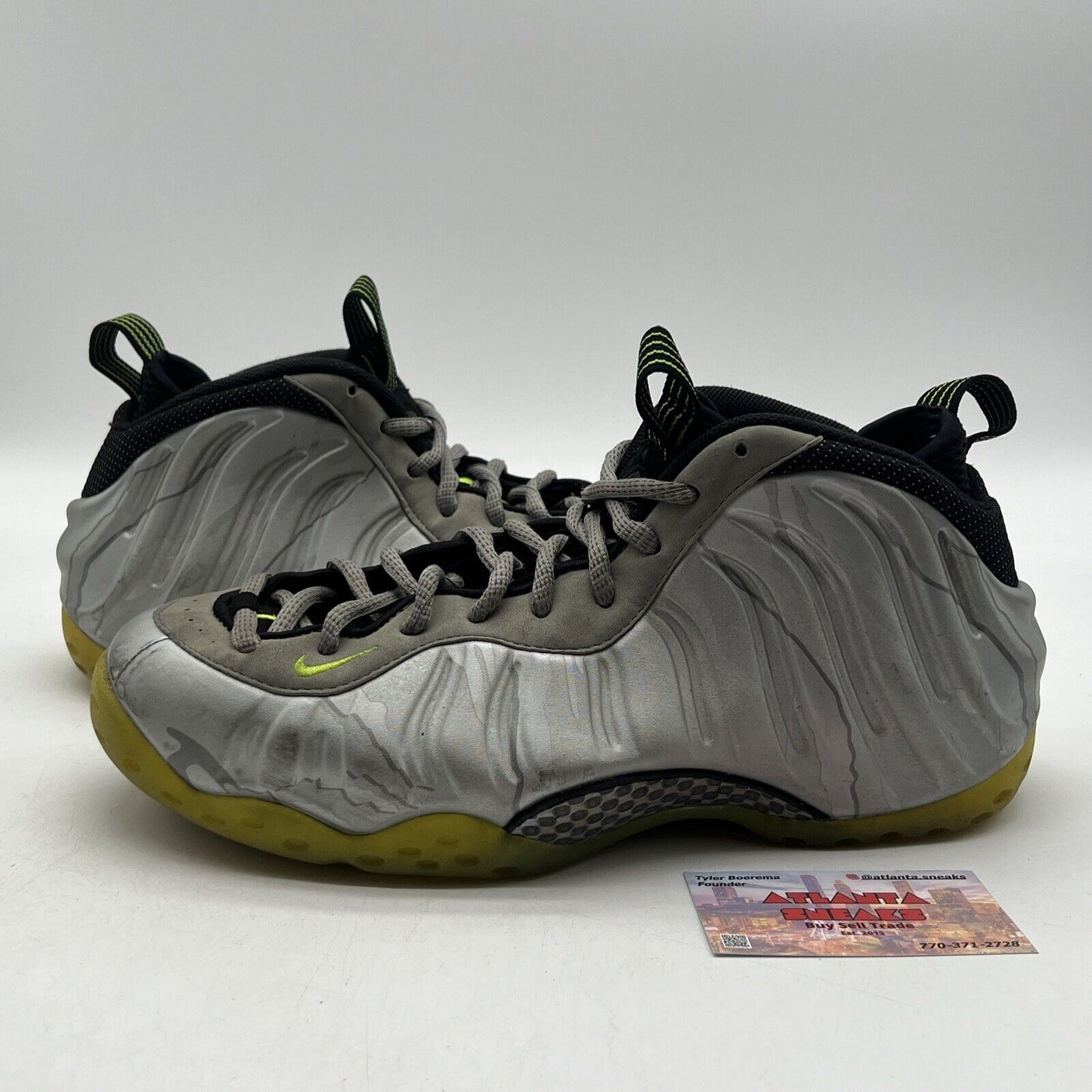 Size 11.5 - Nike Air Foamposite One Prm Metallic Camo Grey (575420-004)