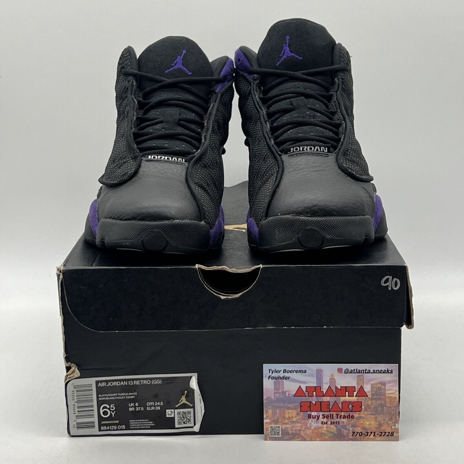 Size 6.5 - Jordan 13 Retro Court Purple Black Suede (884129-015)