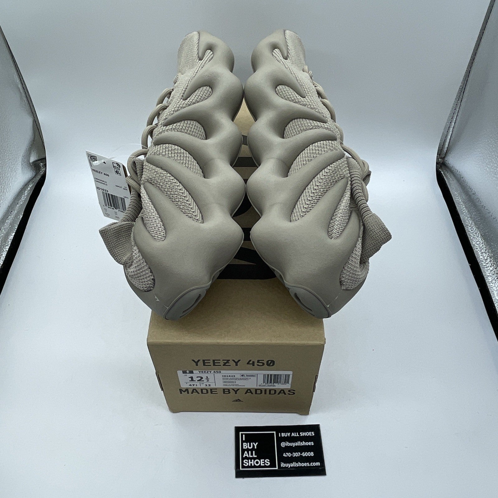 Size 12.5 - Adidas Yeezy 450 Stone Flax Brown Suede (ID1623)