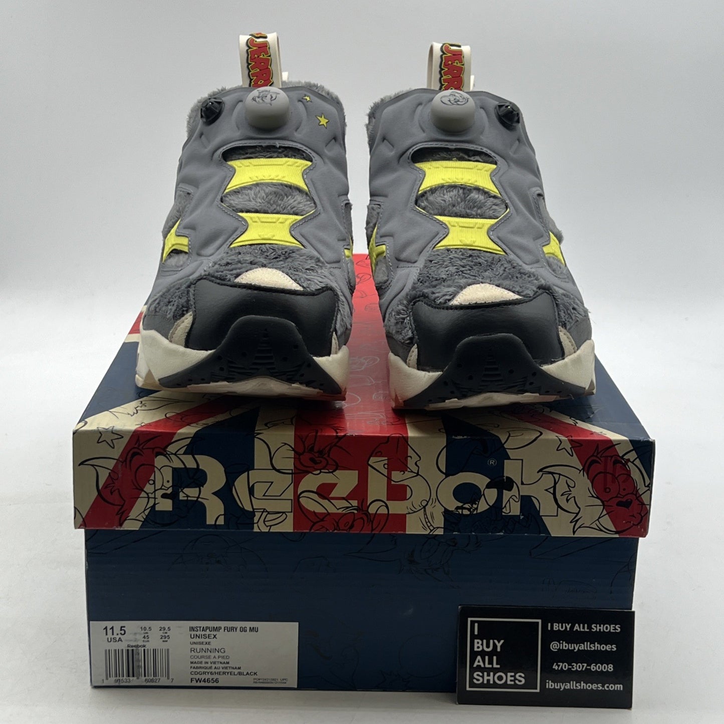 Size 11.5 - Reebok Tom & Jerry x InstaPump Fury Tom (FW4656)