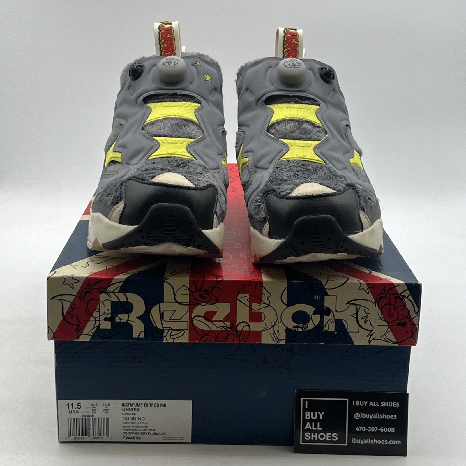 Size 11.5 - Reebok Tom & Jerry x InstaPump Fury Tom (FW4656)
