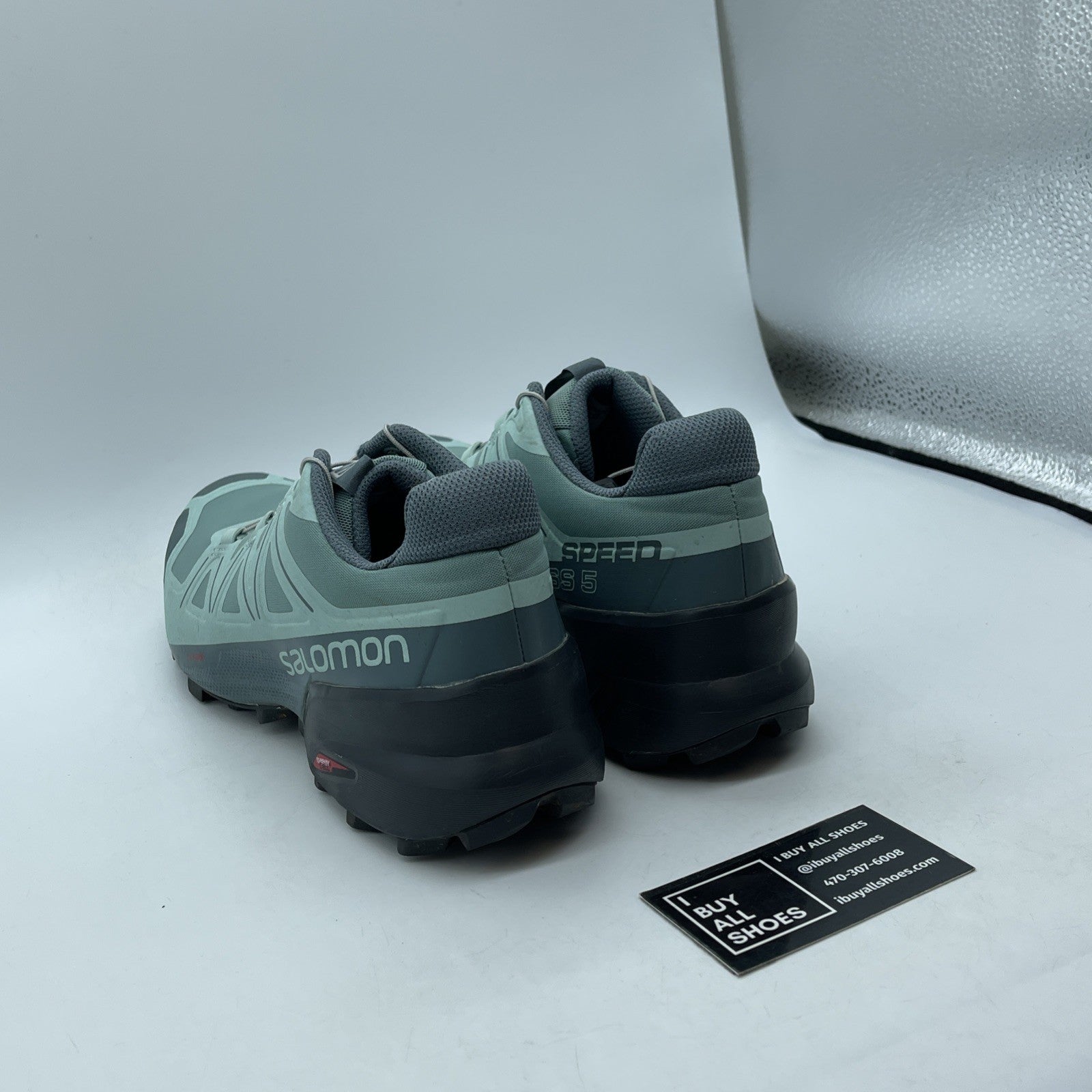 Size 10 - Women's Salomon Speedcross 5 Trail Running Hiking Shoes Teal Blue