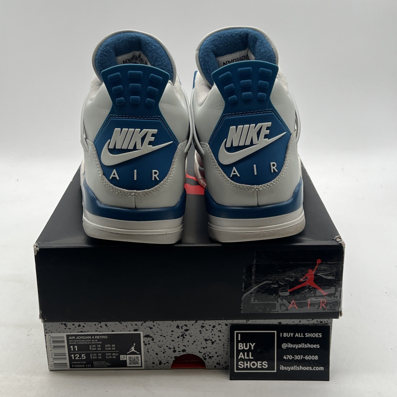 Size 11 - Air Jordan 4 Retro 2024 Military Blue (FV5029-141)