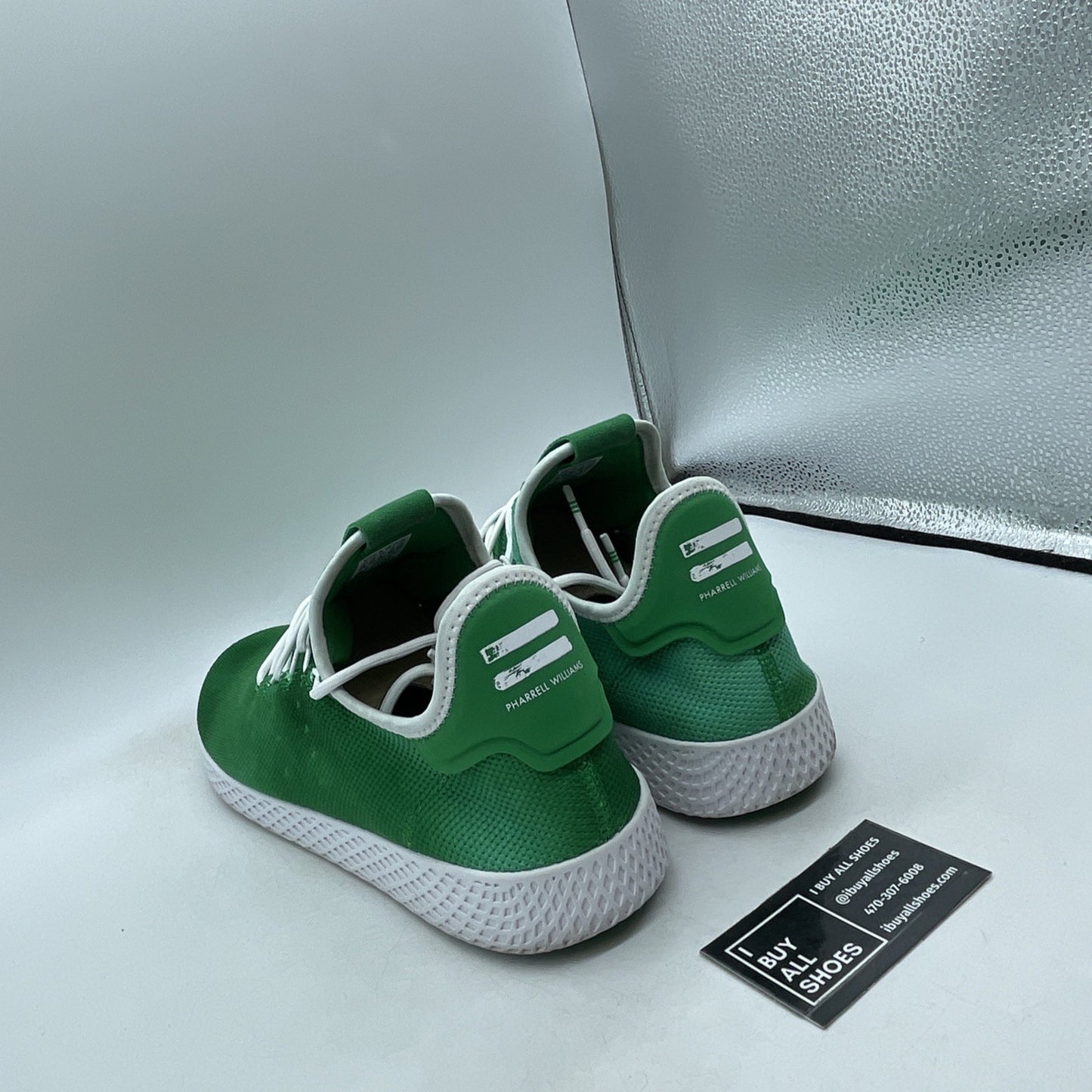 Size 14 - adidas Pharrell x Tennis Hu Holi Bright Green (DA9619)