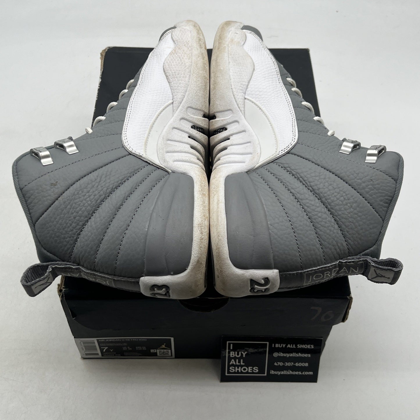 Size 7Y - Air Jordan 12 Stealth 2022 (153265-015)