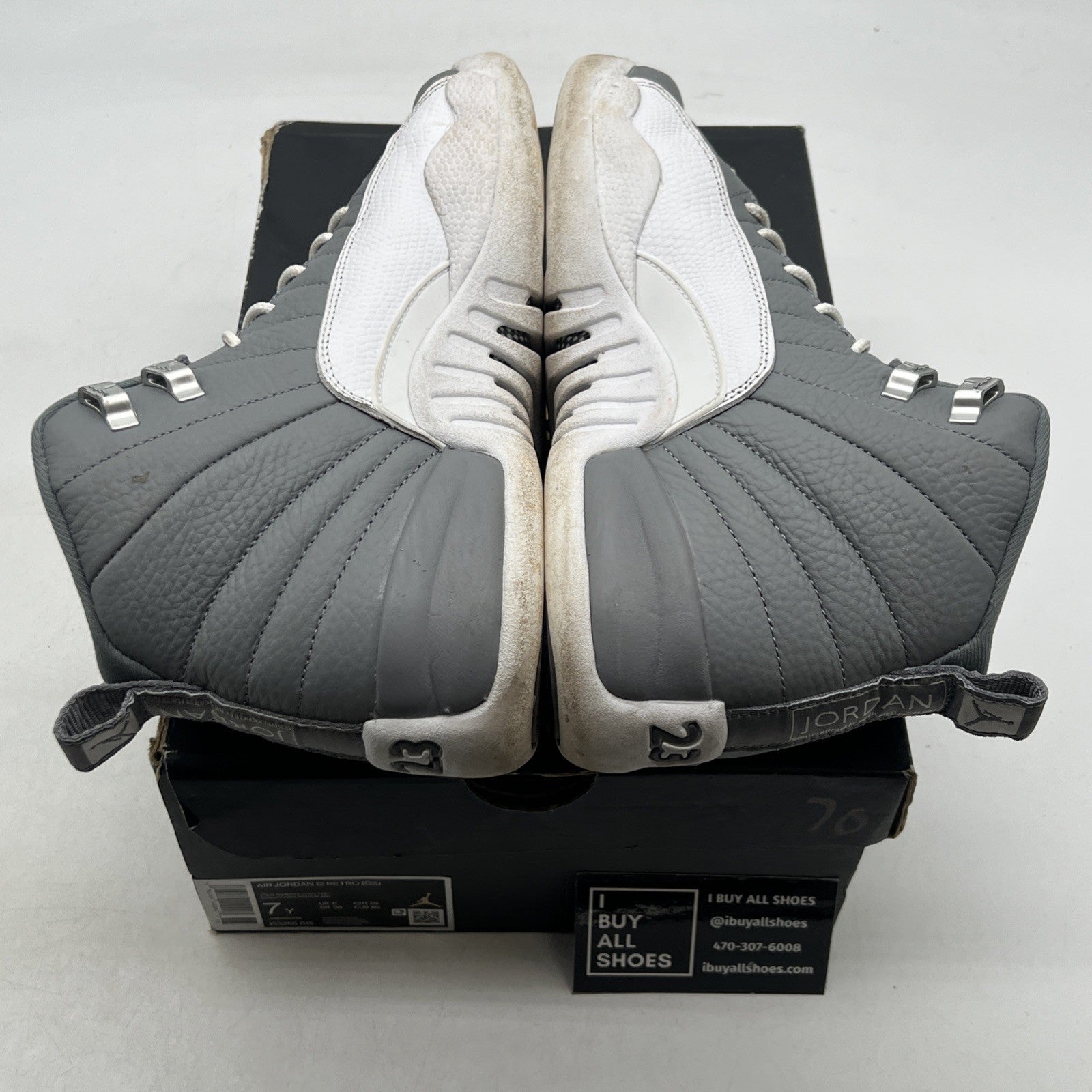 Size 7Y - Air Jordan 12 Stealth 2022 (153265-015)