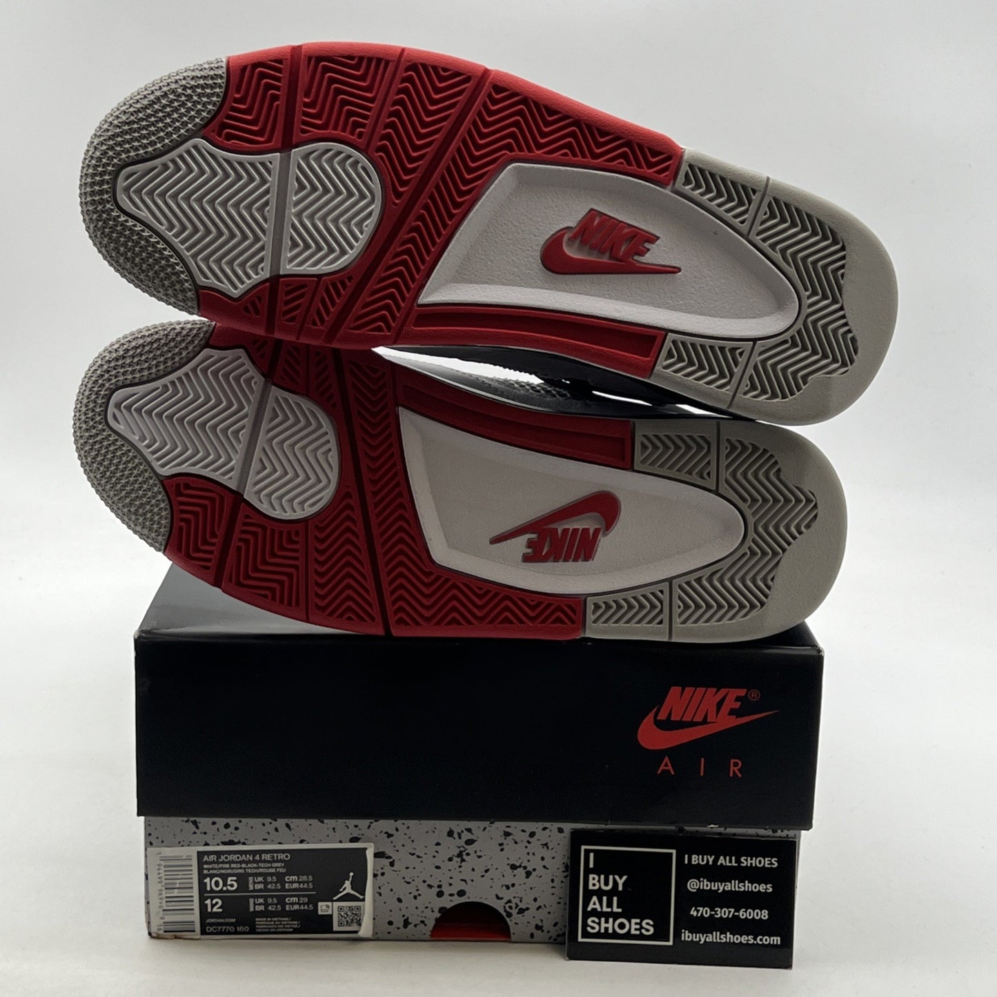Size 10.5 - Air Jordan 4 Retro OG Mid Fire Red (DC7770-160)