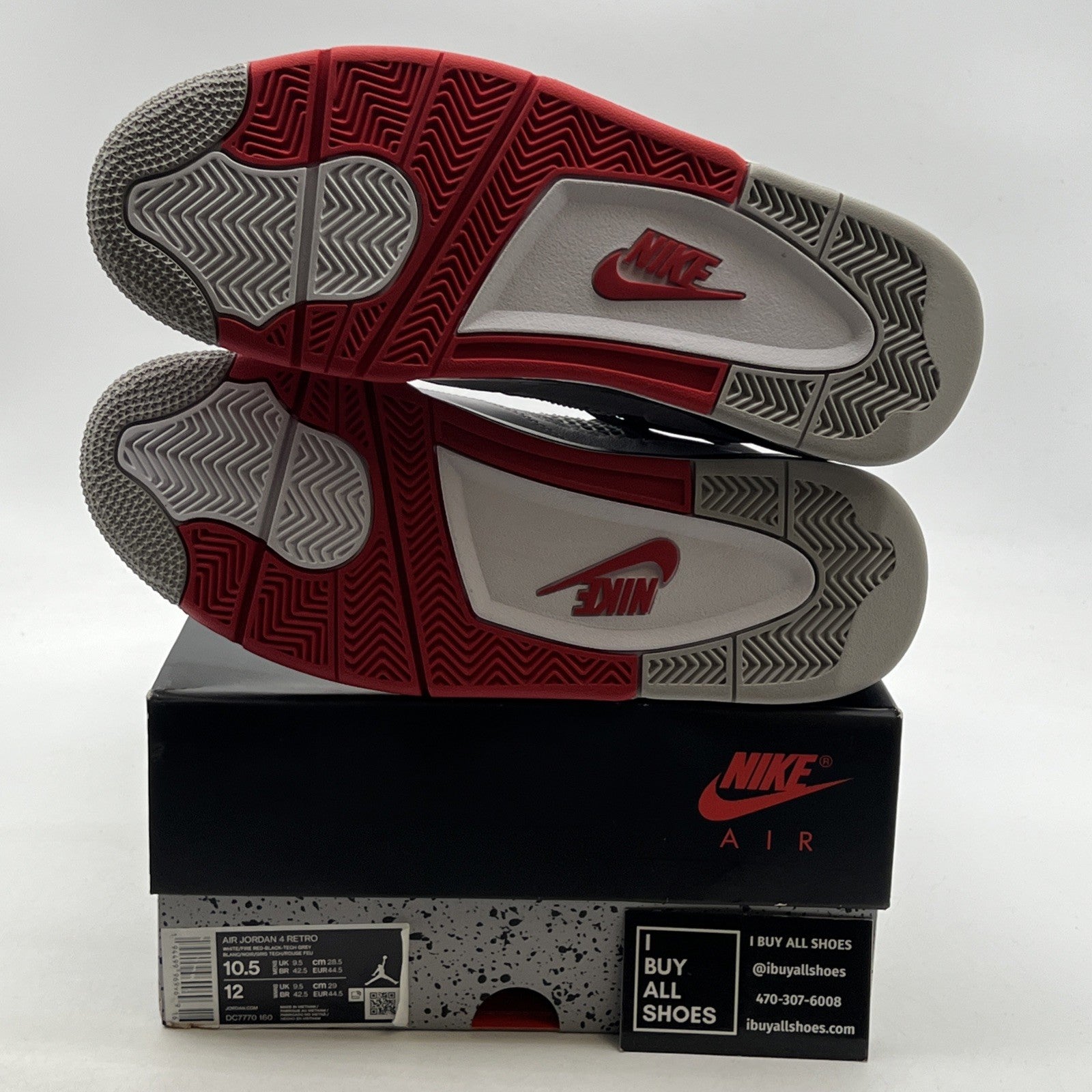 Size 10.5 - Air Jordan 4 Retro OG Mid Fire Red (DC7770-160)