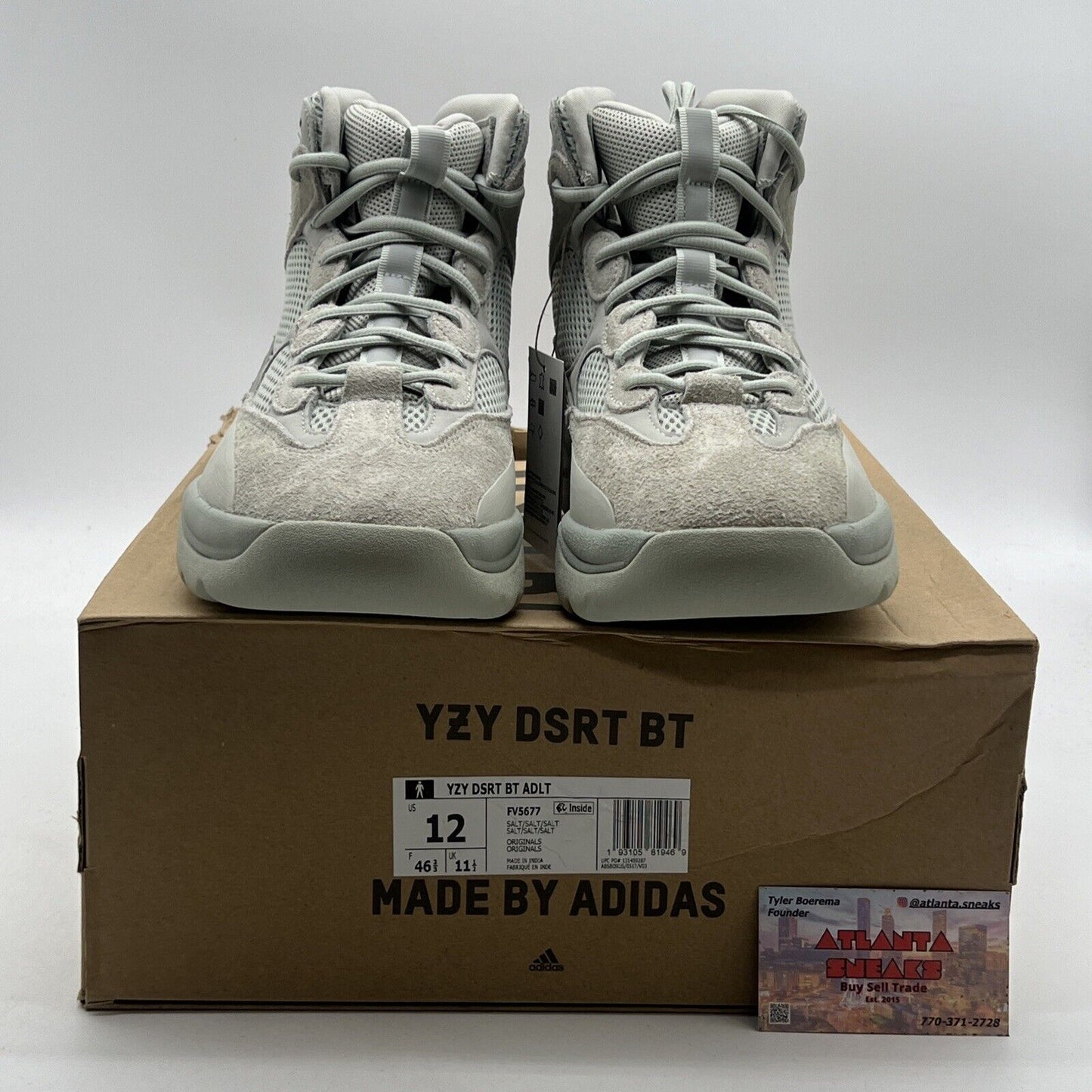 Size 12 - adidas Yeezy Desert Boot Salt - (FV5677)