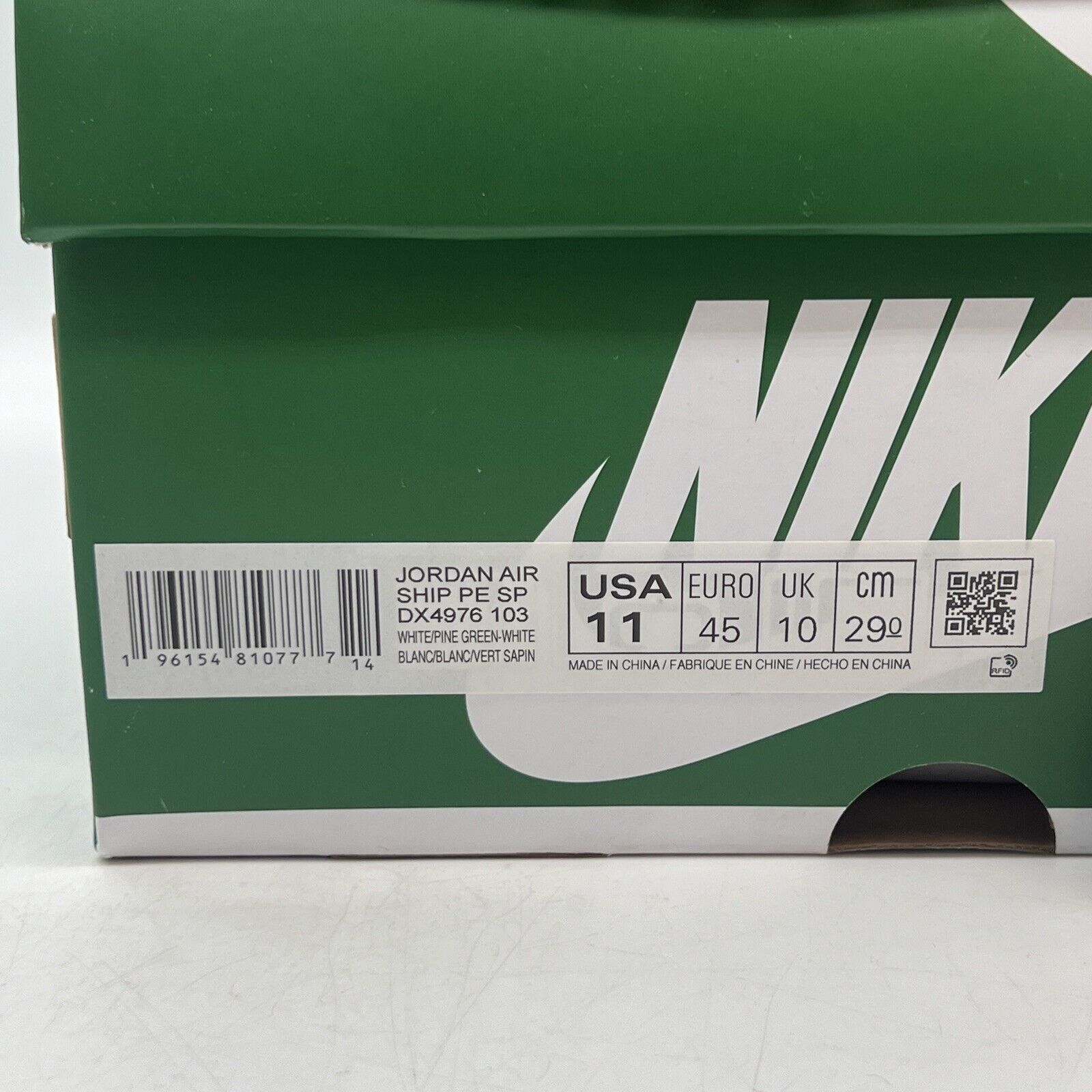 Size 11 - Nike Air Ship Pine Green 2023 Brand New Og All