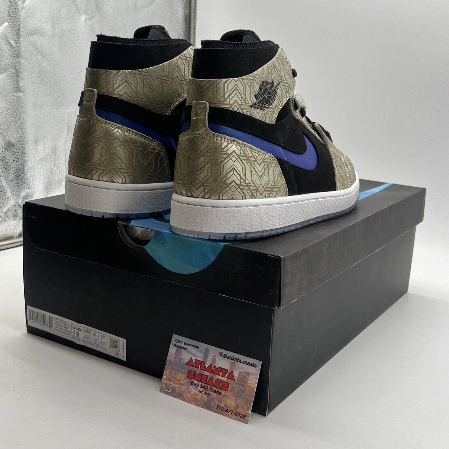 Size 13 - Air Jordan 1 Zoom Comfort Gold Laser (DQ0659-700)