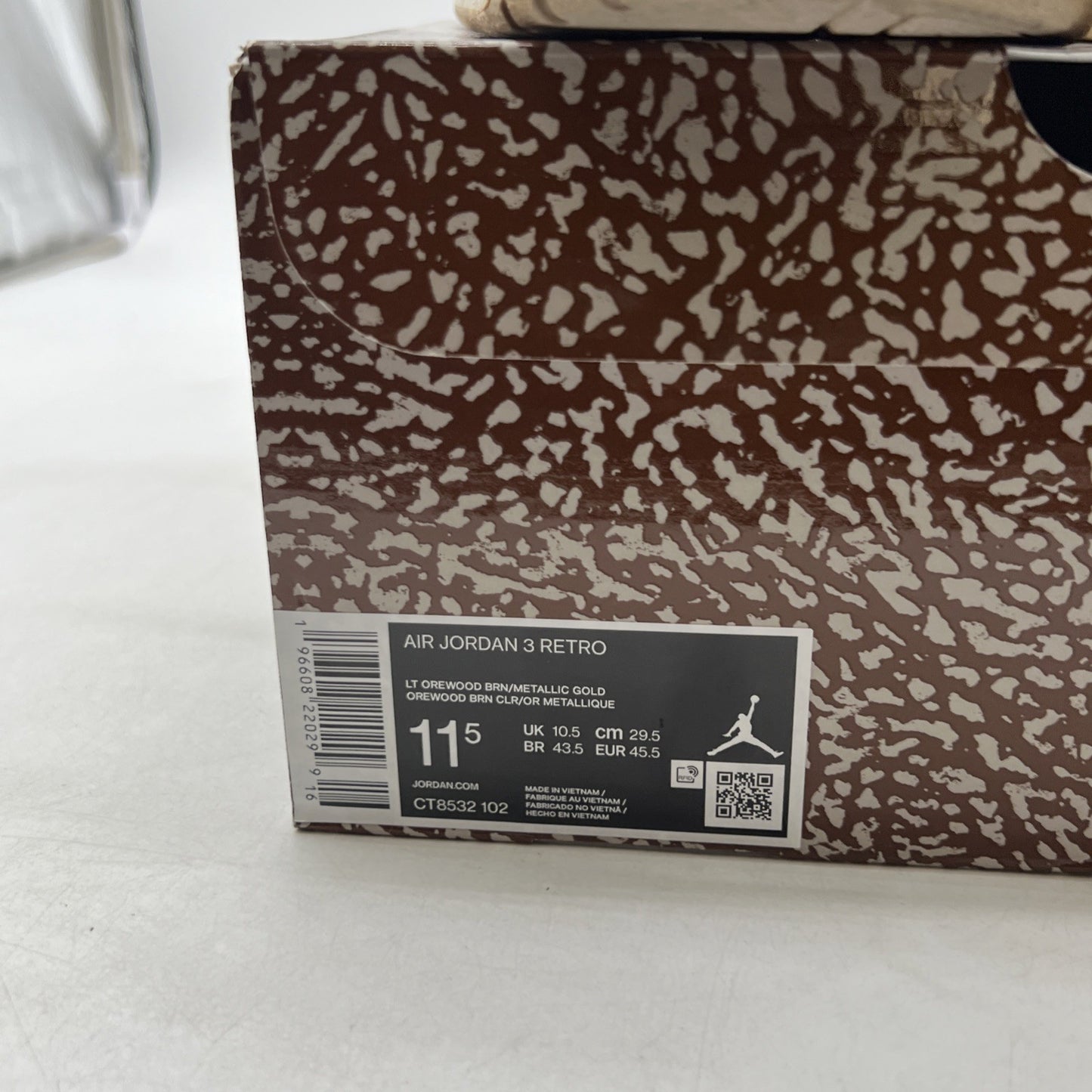 Size 11.5 - Air Jordan 3 Retro Low Palomino (CT8532-102)