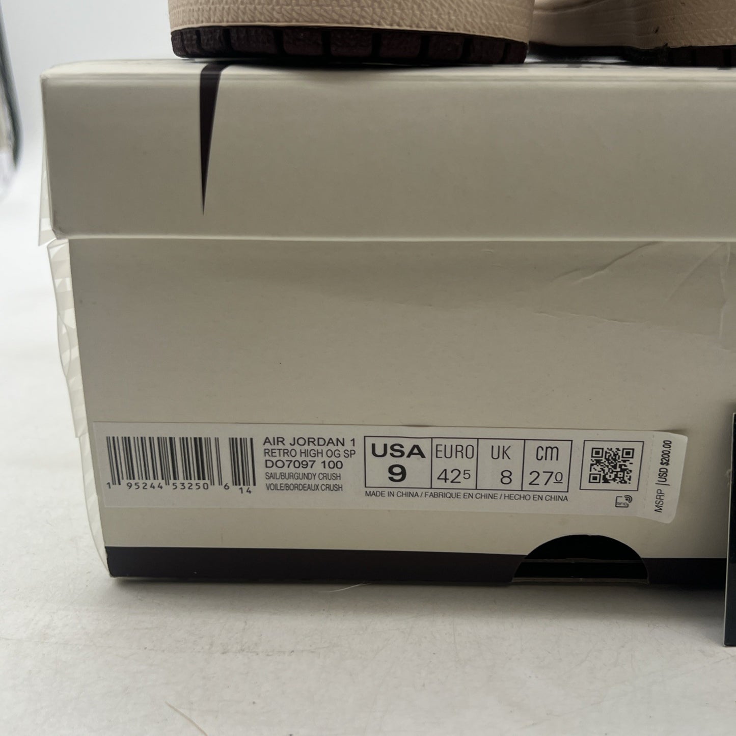 Size 9 - Air Jordan 1 OG x A Ma Maniere High Airness (DO7097-100)