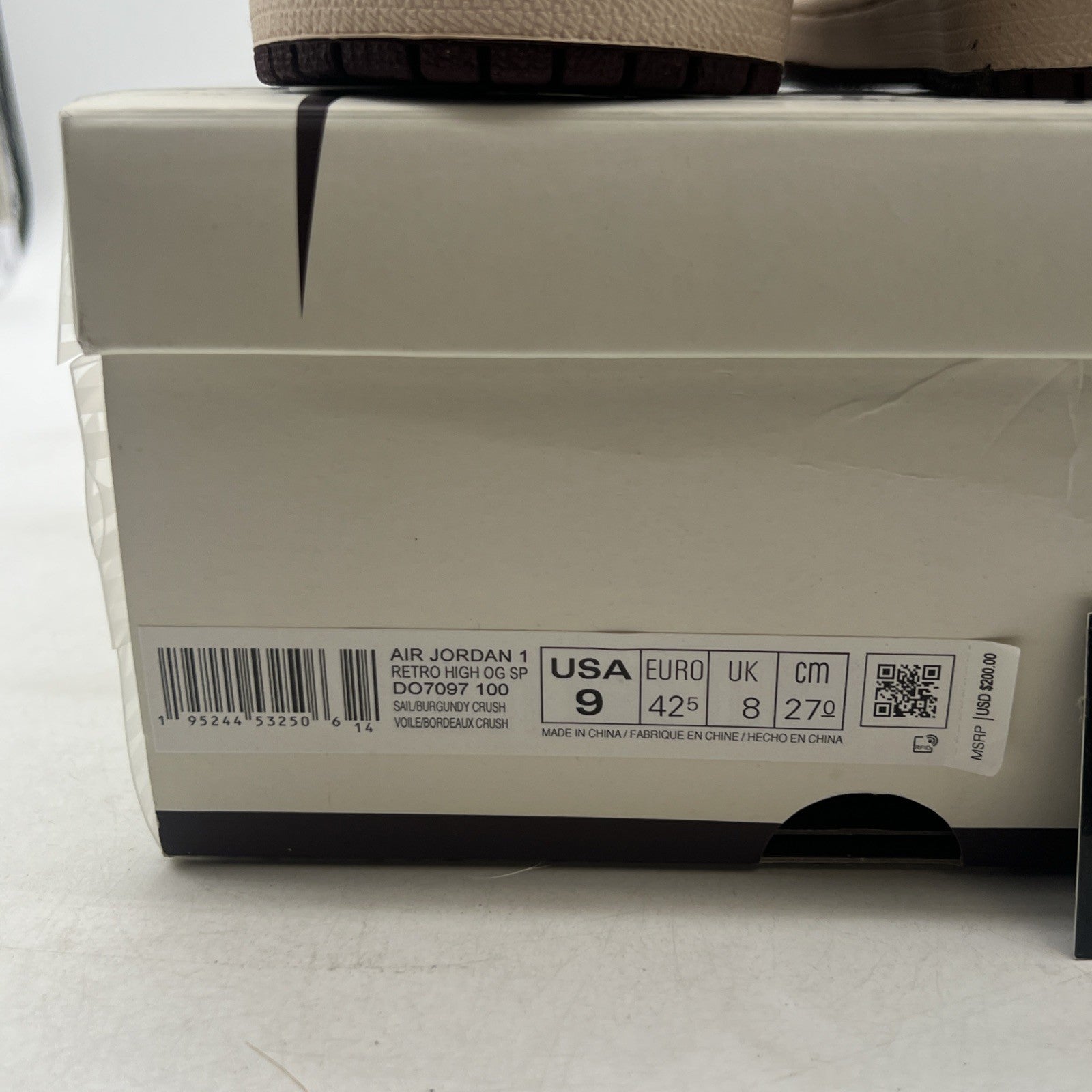 Size 9 - Air Jordan 1 OG x A Ma Maniere High Airness (DO7097-100)