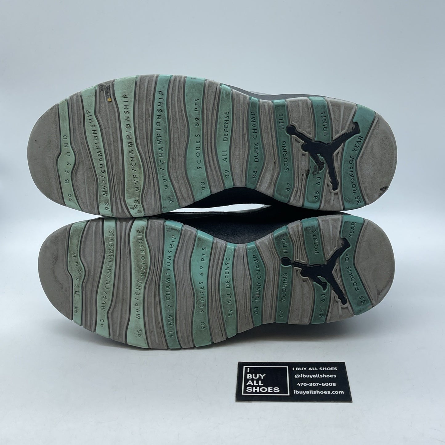 Size 12 - Air Jordan 10 Retro Lady Liberty Grey Black Leather (705178-045)