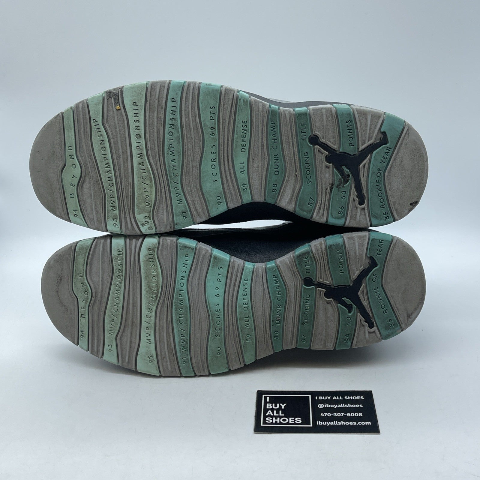 Size 12 - Air Jordan 10 Retro Lady Liberty Grey Black Leather (705178-045)