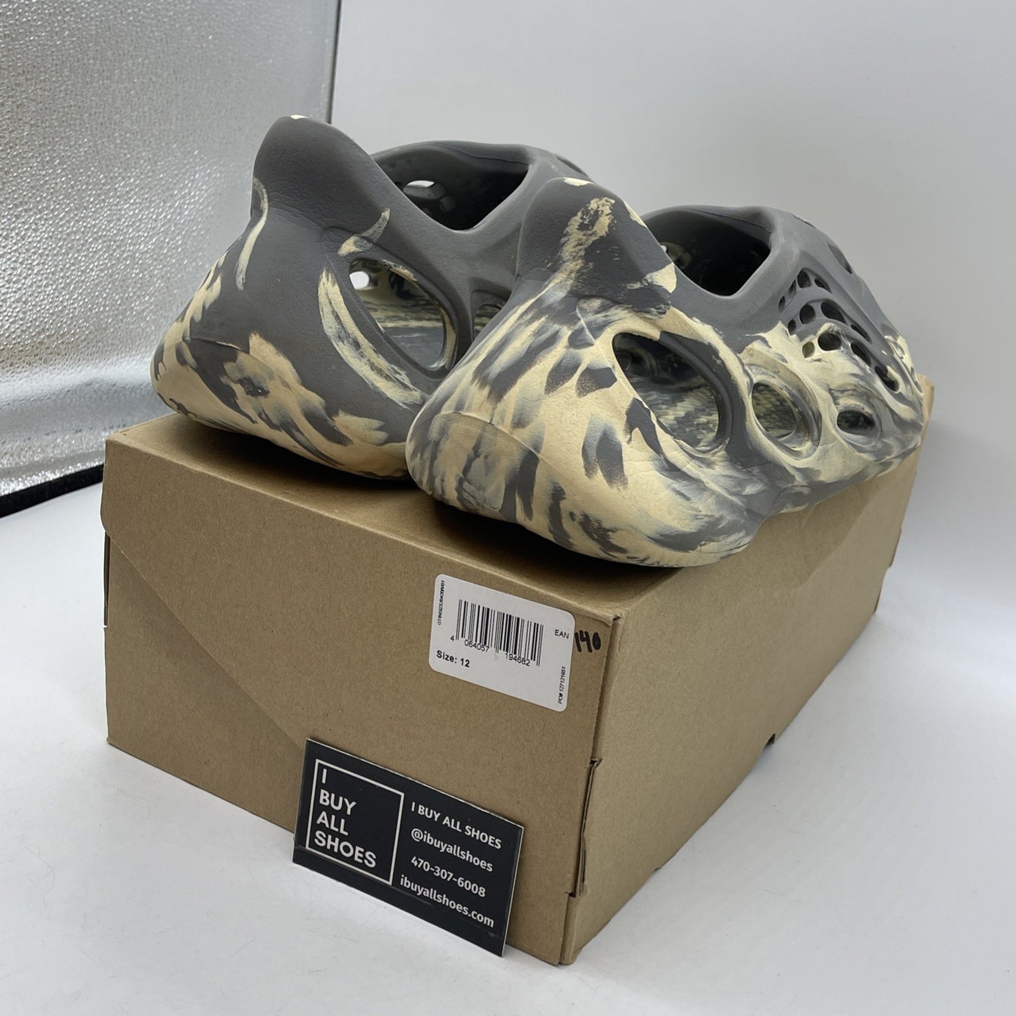 Size 12 - adidas Yeezy Foam RNNR MXT Moon Gray Tan Rubber (GV7904)