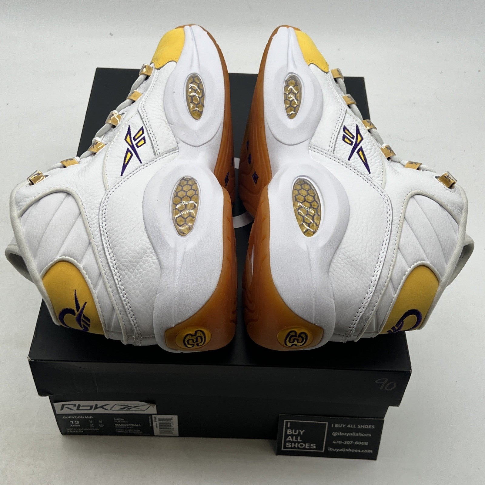 Size 13 - Reebok Question Mid Yellow Toe (FX4278)