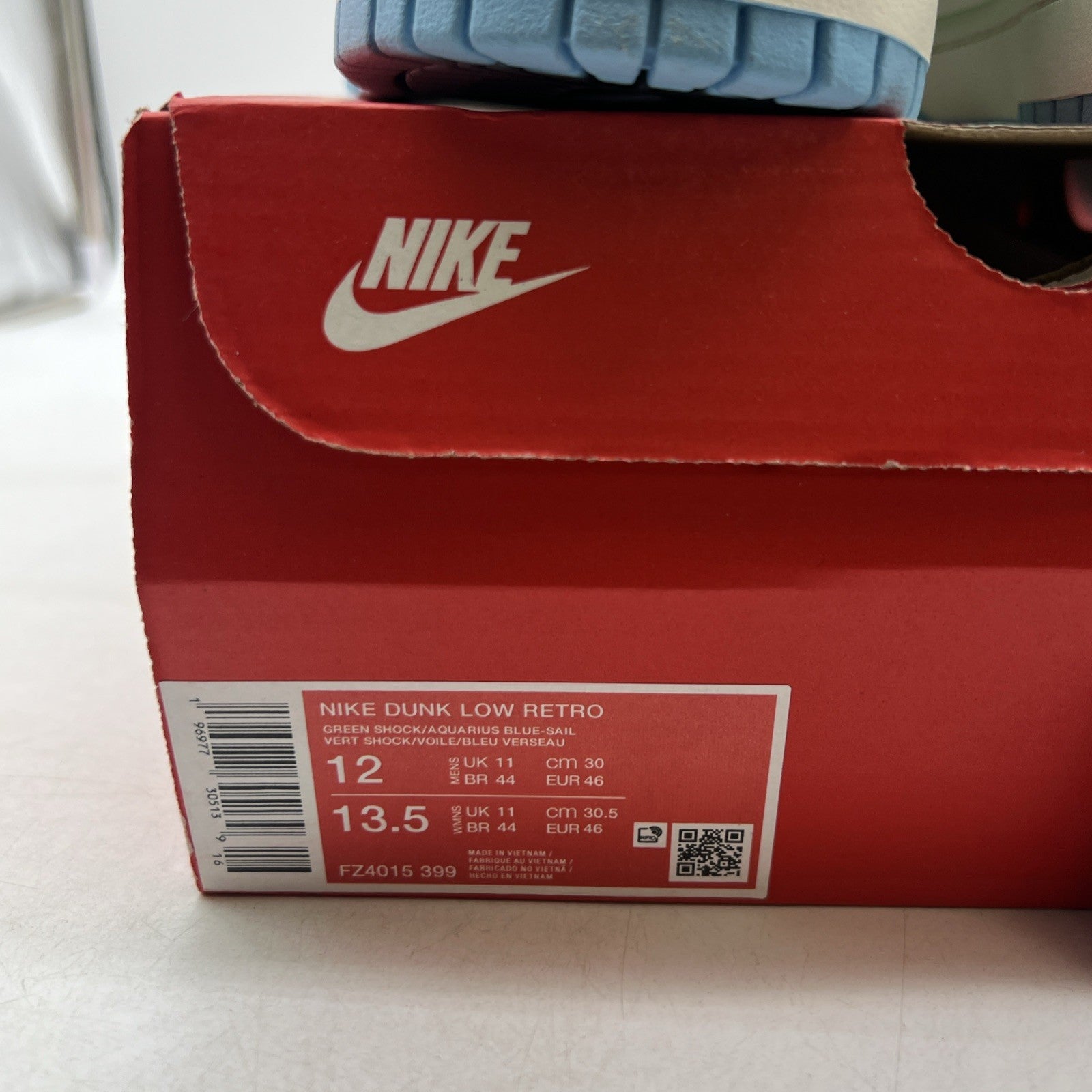 Size 12 - Nike Dunk Low Green Shock (FZ4015-399)