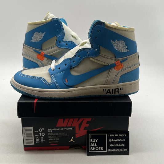 Size 8.5 - Air Jordan 1 Retro OG x Off-White High UNC (AQ0818-148)
