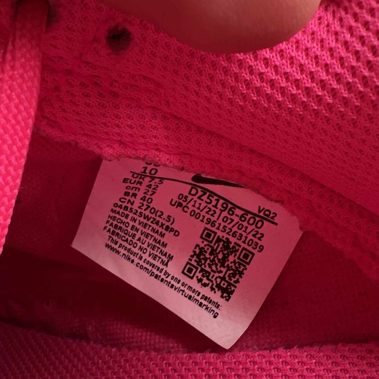 Size 10 - Nike Dunk Low Hyper Pink W (DZ5196-600)