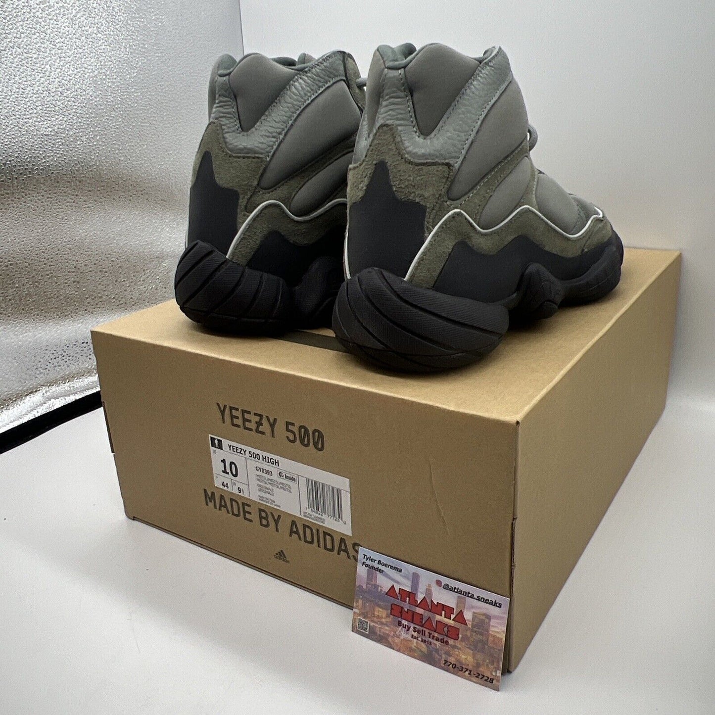 Size 10 - adidas Yeezy 500 High Mist Slate Brand New Og All