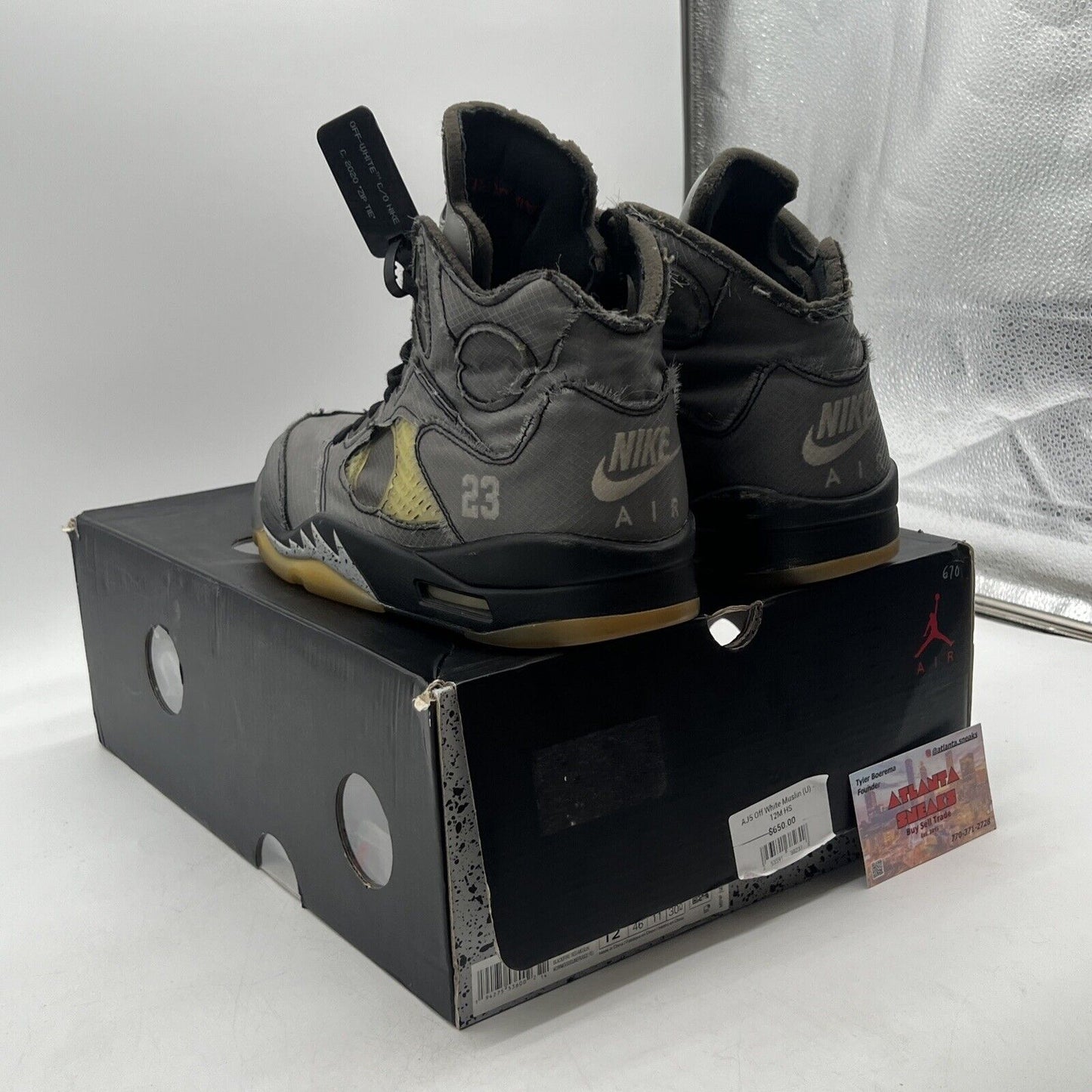 Size 12 - Jordan 5 Retro SP x Off-White Mid Muslin (CT8480-001)